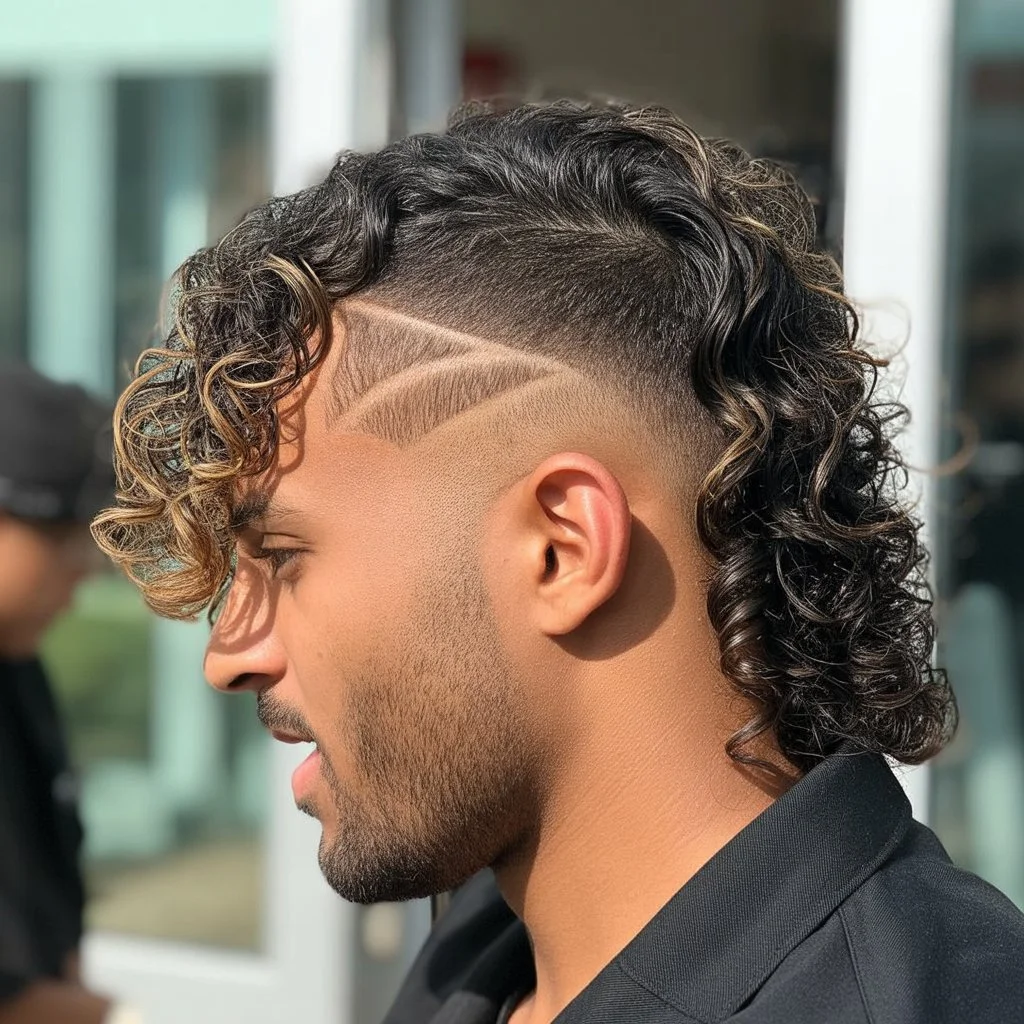 burst fade mullet