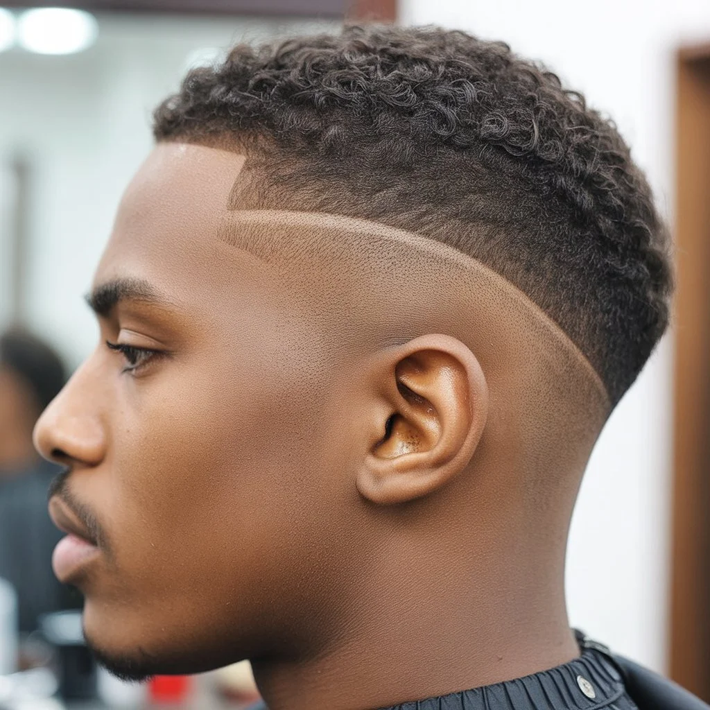 the perfect burst fade for coily hair