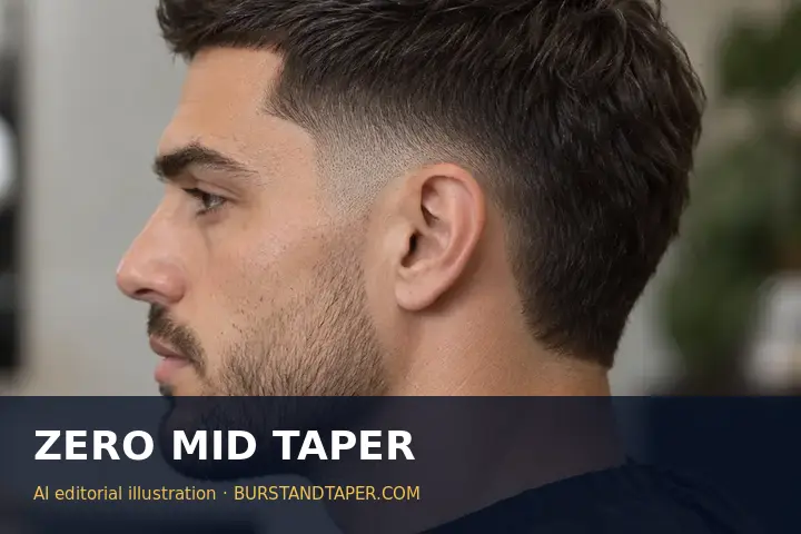 Zero mid taper side profile, AI-generated editorial illustration
