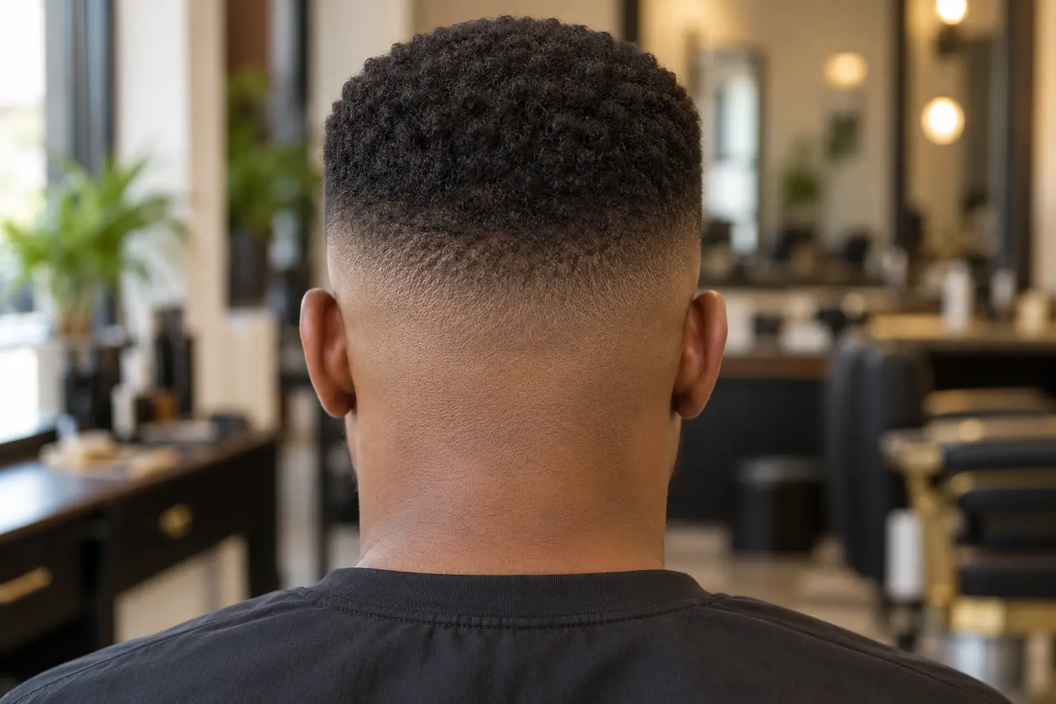 Back view of a Boosie fade