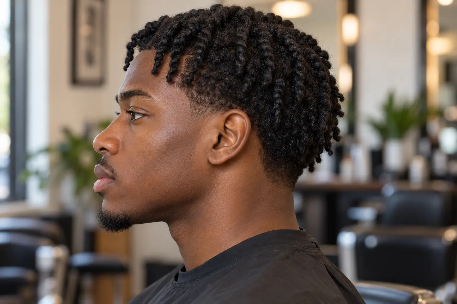 Low taper with short twists on top